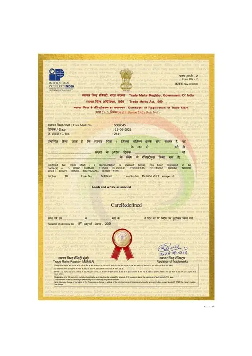 Trade Mark — CareRedefined®